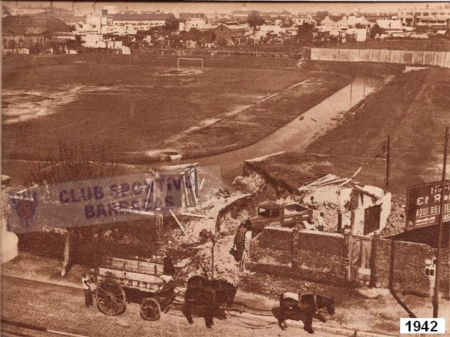 cancha Sportivo Barracas demolicion 1942