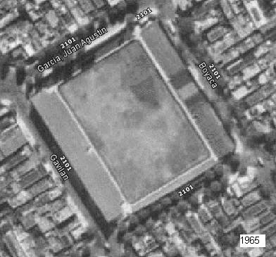 La vieja cancha de Argentinos Juniors vista aerea 1965